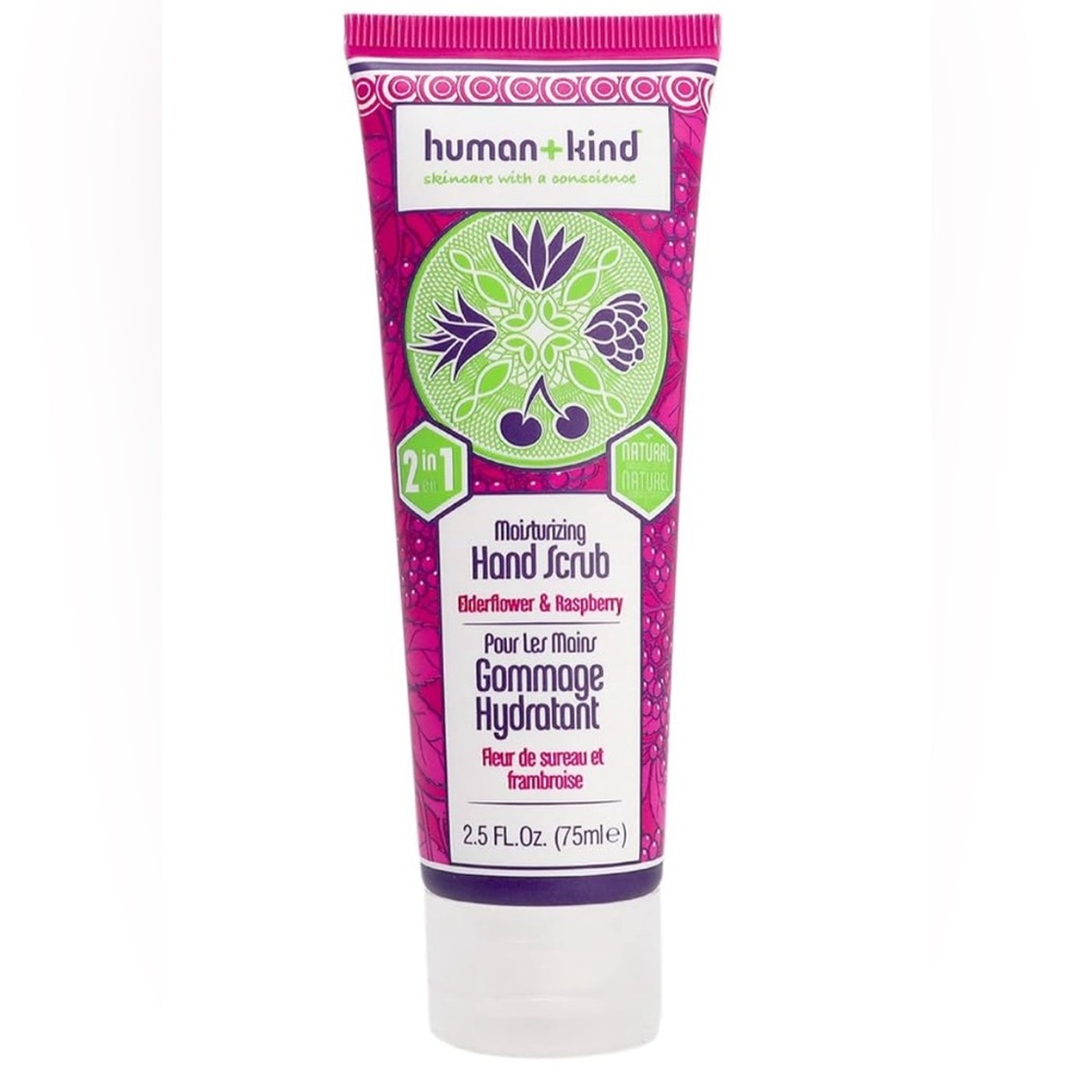 New without seal Human+Kind Moisturizing Hand Scrub elderflower and‎ raspberry